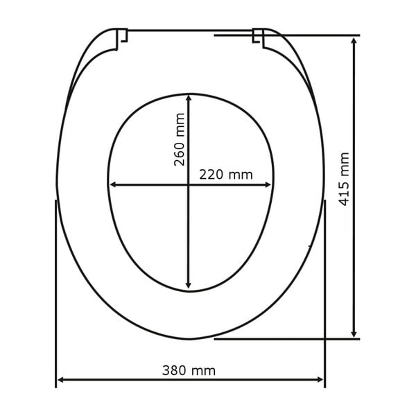 Bijelo WC sjedalo Wenkoo Prima, 41 x 38 cm-image-4