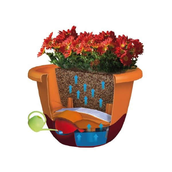 Bijela samozalijevajuća tegla pogodna za vješanje Plastia Mareta, dužina 25 cm-image-2