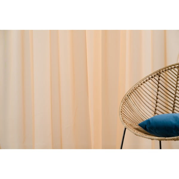 Narančasta prozirna zavjesa 300x260 cm Voile – Mendola Fabrics-image-1