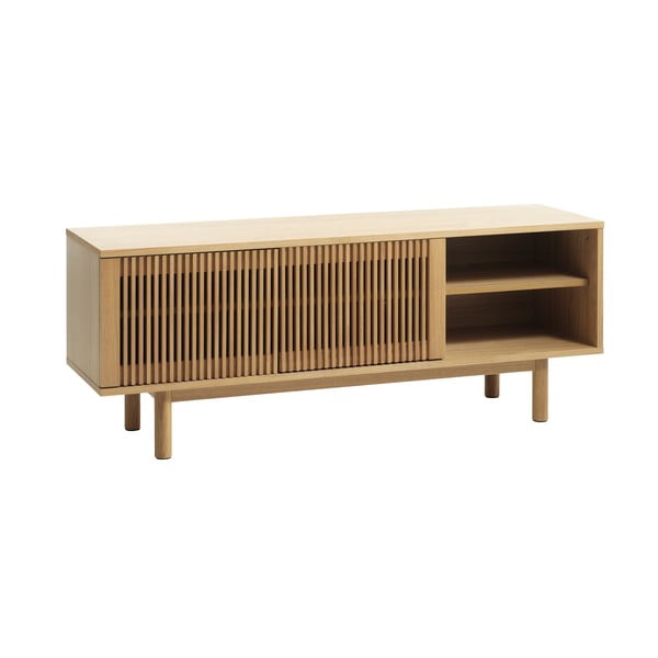 TV komoda u dekoru hrasta u prirodnoj boji 143x55 cm Tiber – Unique Furniture-image-2
