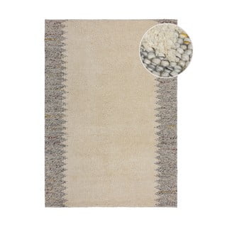 Sivi/krem ručno rađen tepih od mješavine vune 80x150 cm Minerals Border – Flair Rugs