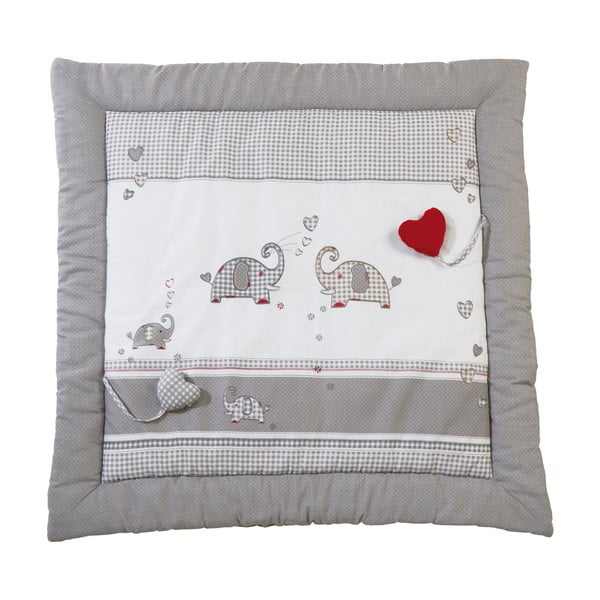 Bijela/siva dječja podloga za igru 100x100 cm Jumbo twins – Roba