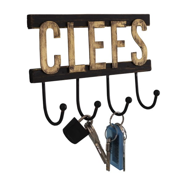 Zidni drveni držač za ključeve - Antic Line-image-1