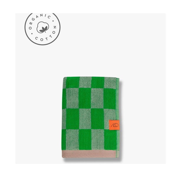 Zeleni ručnik od organskog pamuka 50x90 cm Retro - Mette Ditmer Denmark