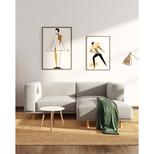 Svijetlo siva kutna garnitura (s desnim kutom) Kukumo – Ame Yens-image-1