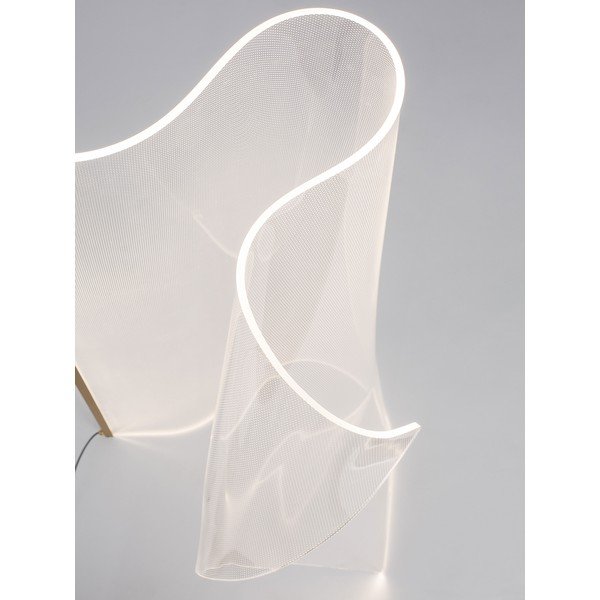 LED stojeća svjetiljka aluminijska u zlatnoj boji sa sjenilom od akrilnog stakla (visina 105 cm) Siderno – Nova Luce-image-1