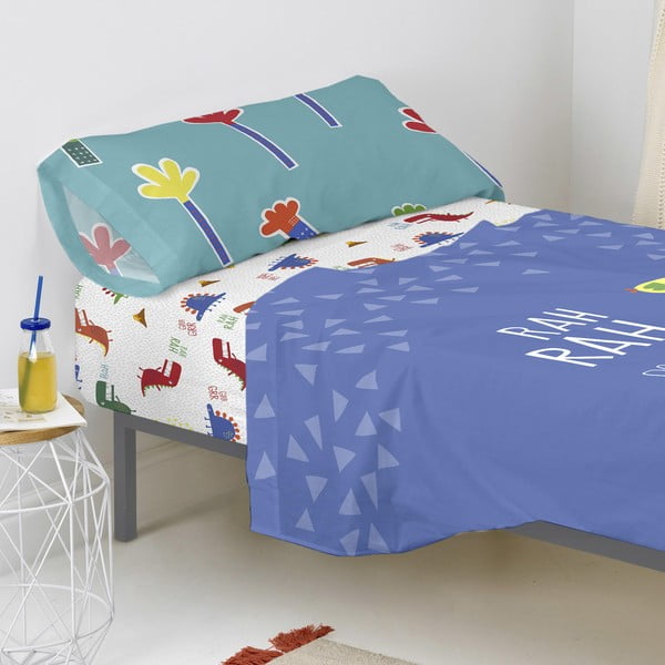 Dječji pamučni plahta Moshi Moshi FunySourus, 90 x 200 cm-image-1