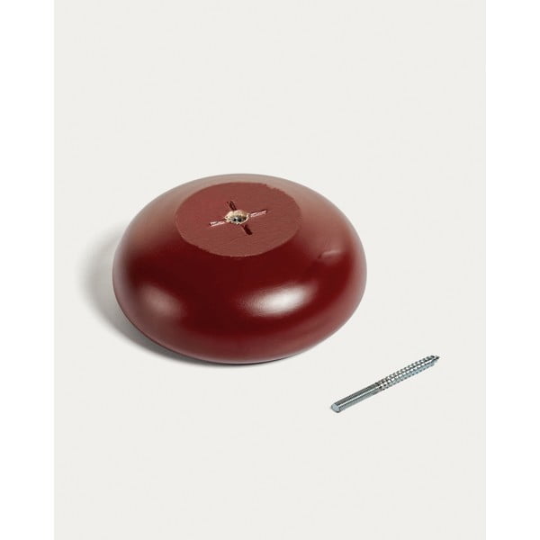 Crvene drvene zidne kuke u setu 3 kom Nadue – Kave Home-image-2