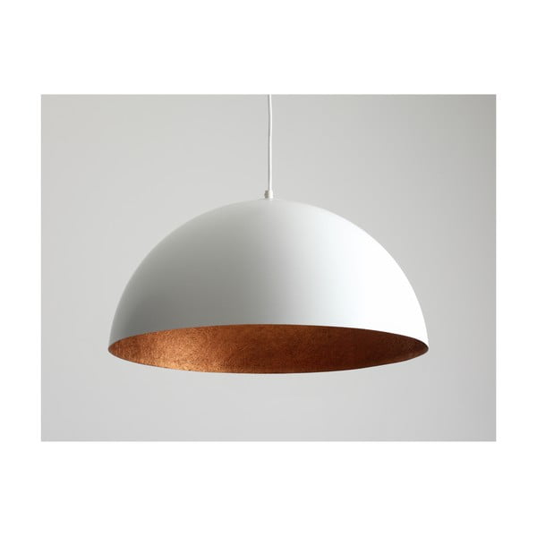 Bijela viseća svjetiljka s detaljem u bakrenoj boji CustomForm Lord, ø 50 cm-image-4