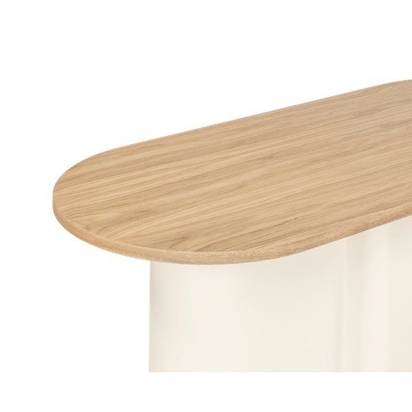 Bež stolić za kavu s pločom stola u dekoru hrasta 50x115 cm Looi – noo.ma-image-2