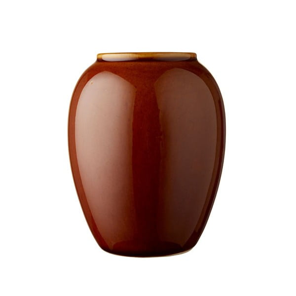 Tamnonarančasta keramička vaza Bitz, visina 12,5 cm