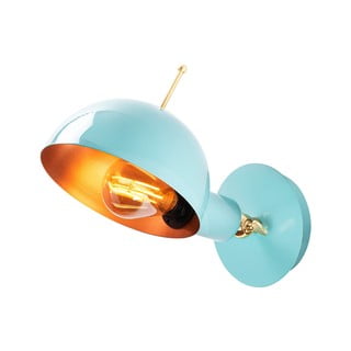 Svijetlo plava/u brončanoj boji zidna lampa ø 15 cm Sivani – Opviq lights