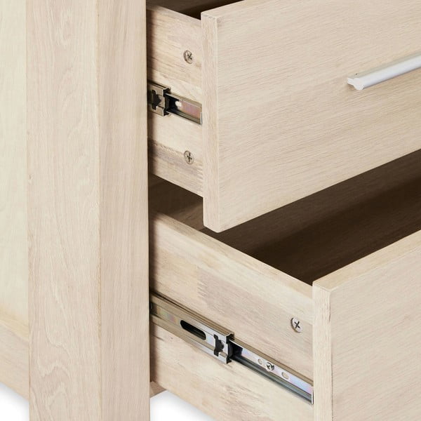 Vitrina u dekoru hrasta u prirodnoj boji 100x190 cm Paris – Furnhouse-image-4