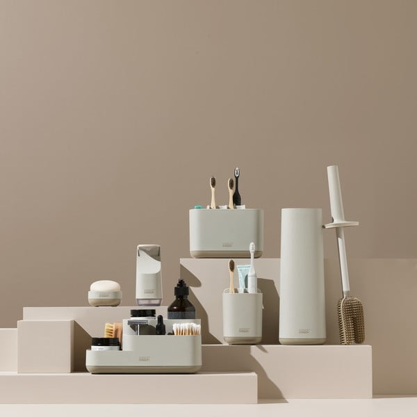 Bež plastičan stalak za četkice za zube EasyStore – Joseph Joseph-image-3