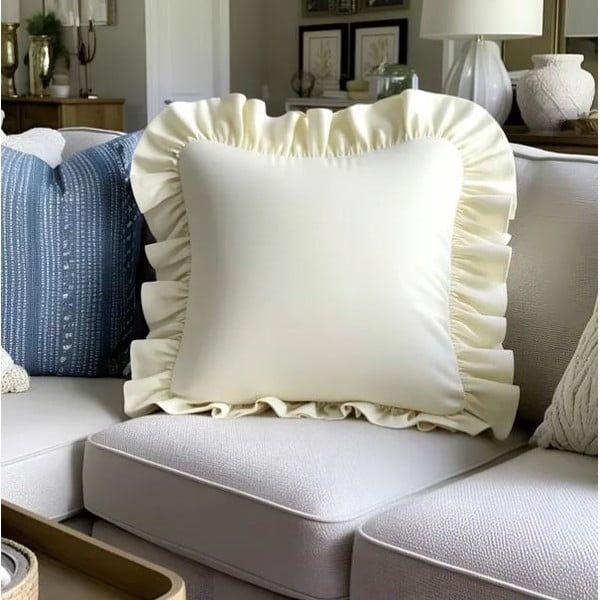 Ukrasna jastučnica od mješavine pamuka 40x40 cm Ruffled – Mila Home-image-1