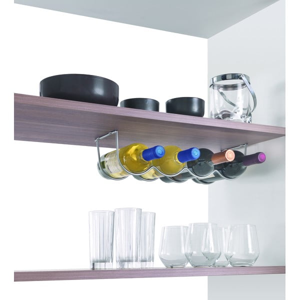 Zidni metalni stalak za vino za 4 boce My-Bottle - Metaltex-image-2