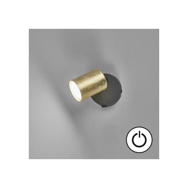 Crna/u zlatnoj boji zidna lampa ø 8 cm Vano – Fischer & Honsel-image-1