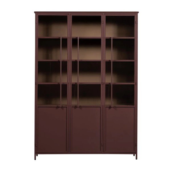 Bordo metalna vitrina 140x200x42 cm Exhibit – WOOOD