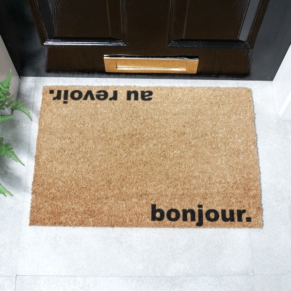 Otirač od kokosovih vlakana 40x60 cm Bonjour, Au Revoir – Artsy Doormats-image-2