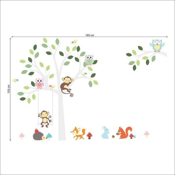 Set zidnih naljepnica Ambiance Monkey-image-3