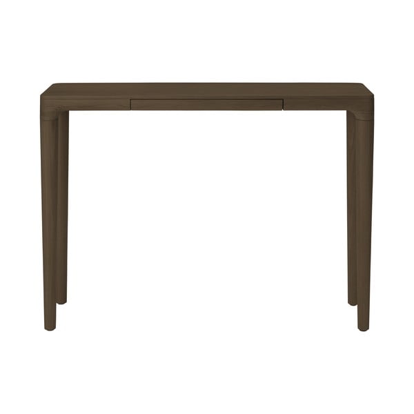 Smeđi pomoćni stol od punog hrasta 12x110 cm Heart'n'Soul – UMAGE-image-2