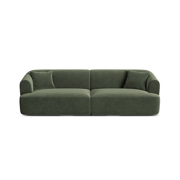 Zelena baršunasti sofa 255 cm Campi – Cosmopolitan Design