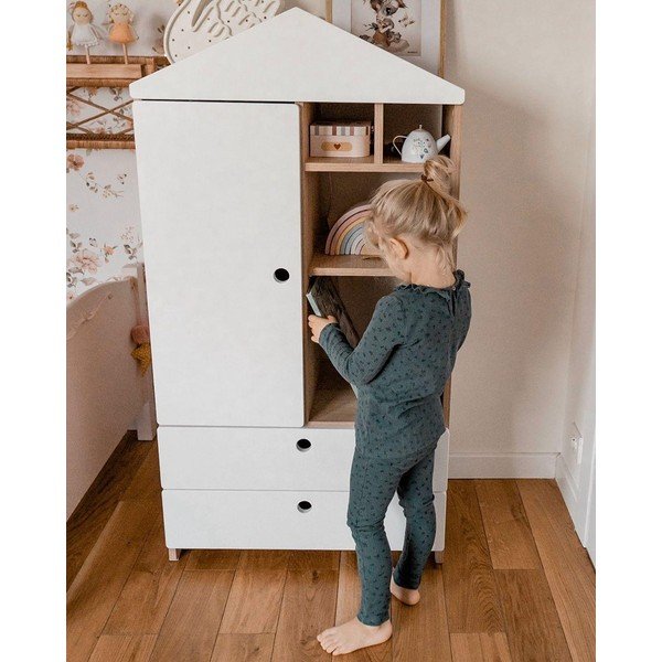 Bijeli dječji ormar Bellamy Amsterdam West-image-4