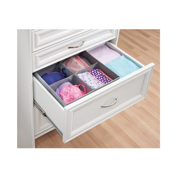 Sivi organizator sa 4 dijela za ladicu InterDesign Aldo, 30,5 x 35,5 cm-image-4
