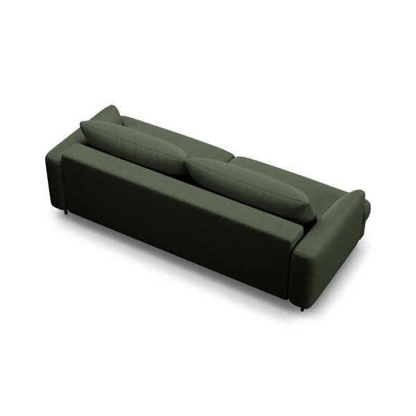 Zelena sklopiva/s prostorom za odlaganje sofa 233 cm Naomi – Micadoni -image-2
