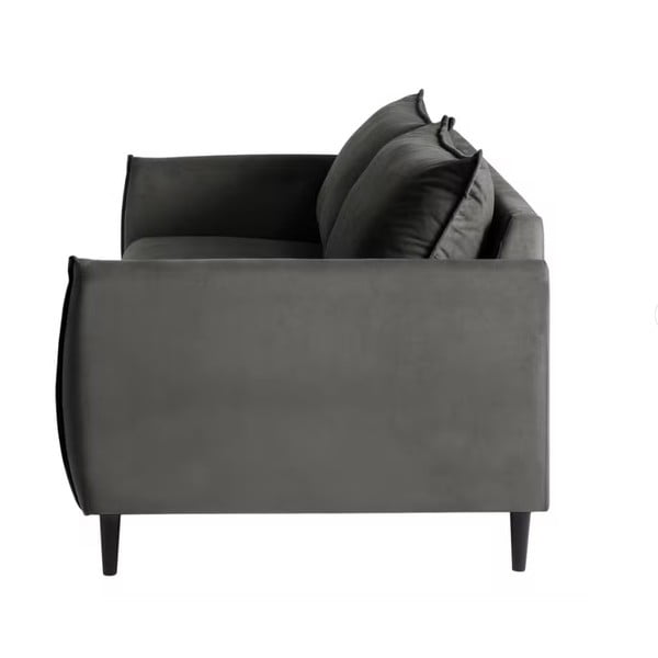 Tamno siva baršunasta sofa 203 cm Juli – Ropez-image-2