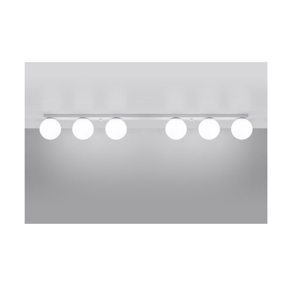 Bijela stropna svjetiljka sa staklenim sjenilom ø 12 cm Umerta – Sollux-image-2