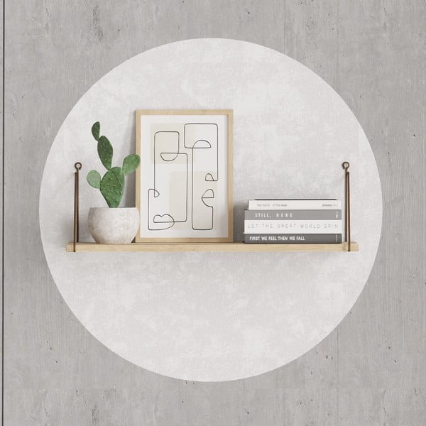 Polica u dekoru hrasta u prirodnoj boji 72 cm Armoni – Kalune Design-image-2