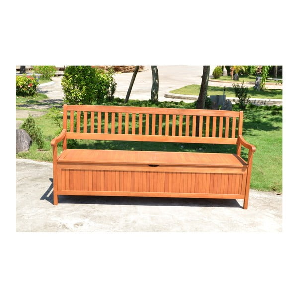 Vrtna klupa sa spremištem od drveta eukaliptusa Garden Pleasure Houston, dužine 187 cm-image-2