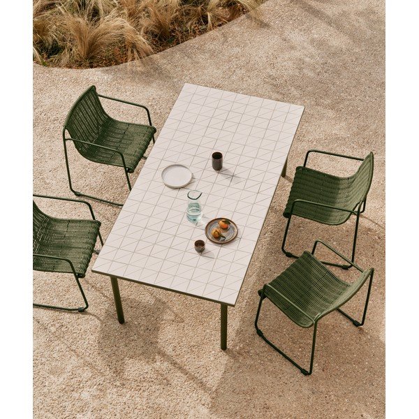 Vrtni stol s keramičkom daskom 101x223 cm Maurina – Kave Home-image-1