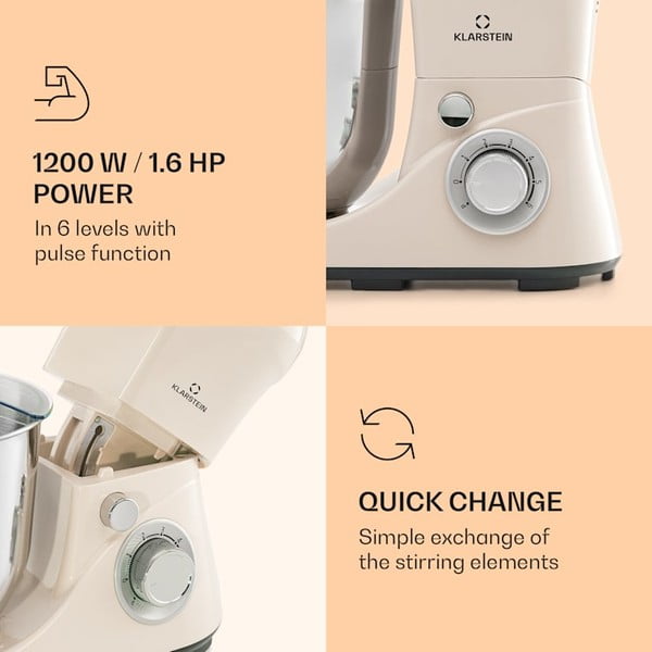 Bež kuhinjski robot Klarstein Bella Pico 2G-image-4