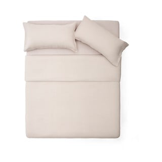 Posteljina sivo-bež za bračni krevet/za produženi krevet od mješavine lana 240x220 cm Simmel – Kave Home