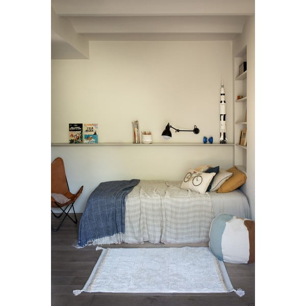 Krem periv/ručno rađen pamučan tepih 120x160 cm Bloom Natural – Lorena Canals-image-4