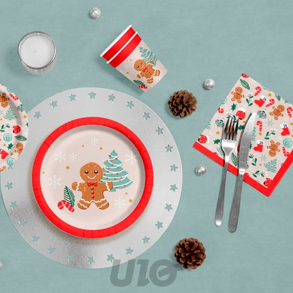 Ubrusi u setu 20 kom 33x33 cm Cookie – Homéa-image-1