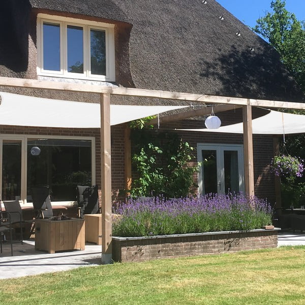 Bež kvadratno jedro za zaštitu od sunca Livin' Outdoor Como, 3,6 x 3,6 m-image-1