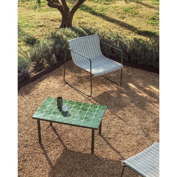 Vrtni stolić s keramičkom daskom 51x81 cm Maurina – Kave Home-image-1