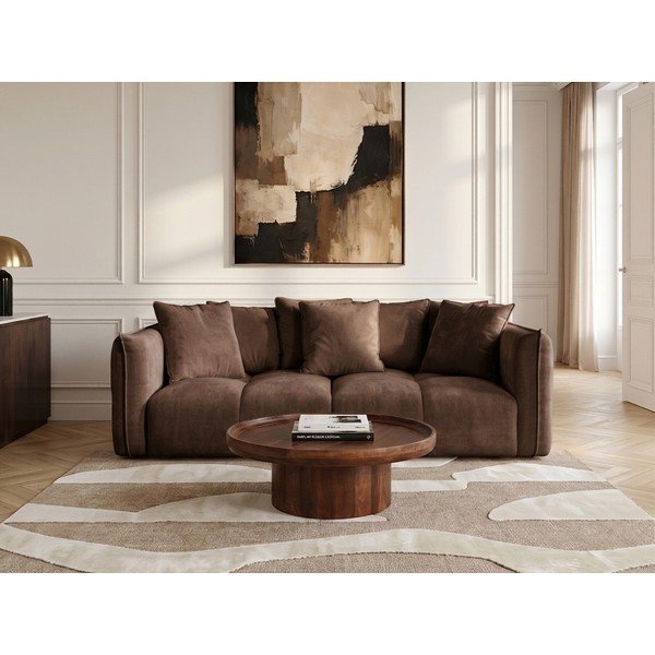 Smeđa sofa od šenila Harlem – Bobochic Paris-image-2