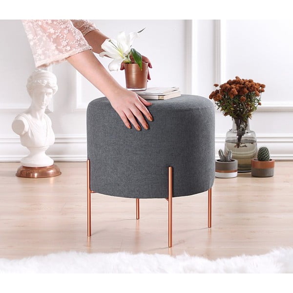 Tamno sivi tabure Copper – Artie-image-2