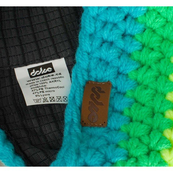 Ručno vezena traka za glavu DOKE Stripes Blue prugama-image-1