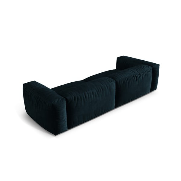 Tamno plava baršunasti sofa 320 cm Martina – Micadoni -image-1