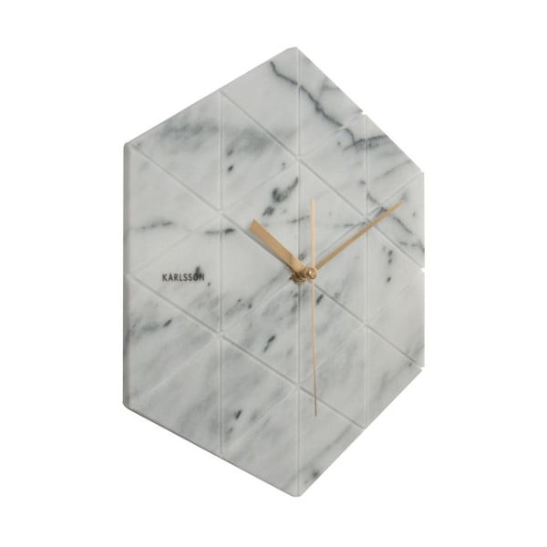 Bijeli zidni sat Karlsson Hexagon-image-2