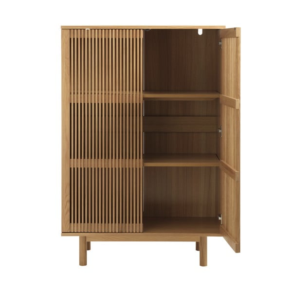 Ormarić u dekoru hrasta u prirodnoj boji 95x140 cm Tiber – Unique Furniture-image-3