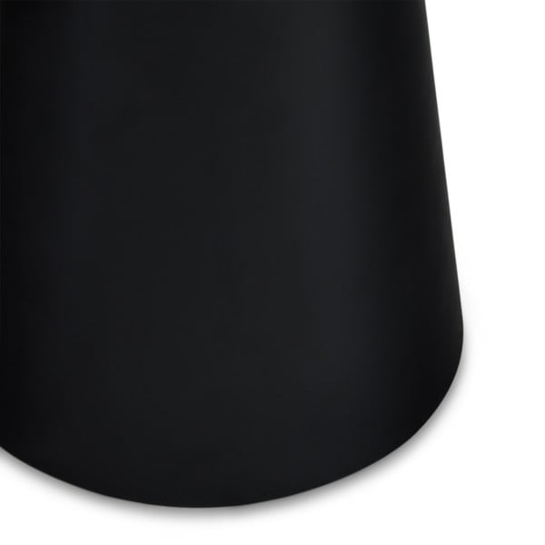 Crni/svijetlo sivi stolić za kavu s pločom stola u mramornom dekoru ø 45 cm Tango – Furnhouse-image-4