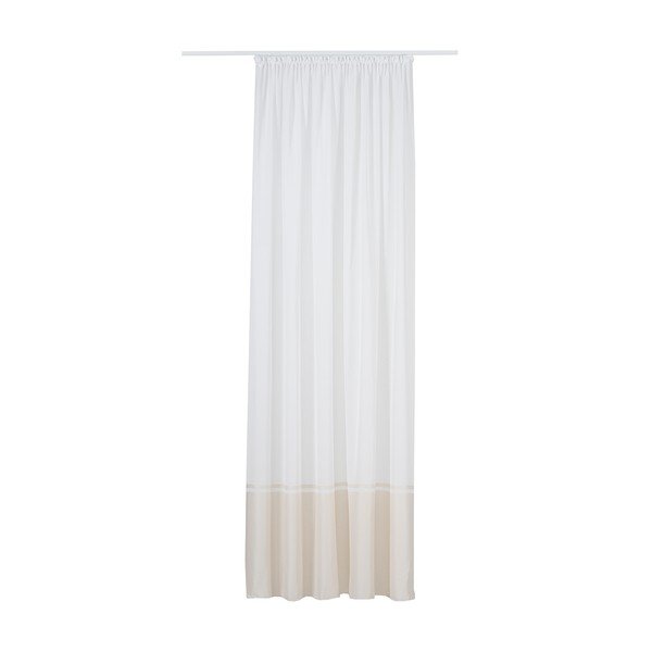 Bijela/bež prozirna zavjesa 300x260 cm Sanova – Mendola Fabrics-image-2