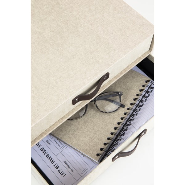 Bež kutija s ladicama s 2 ladice Bigso Box of Sweden Birger-image-2