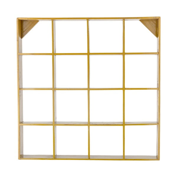 Žuta  polica s više razina od recikliranog drva 10 cm Bekka – Bloomingville